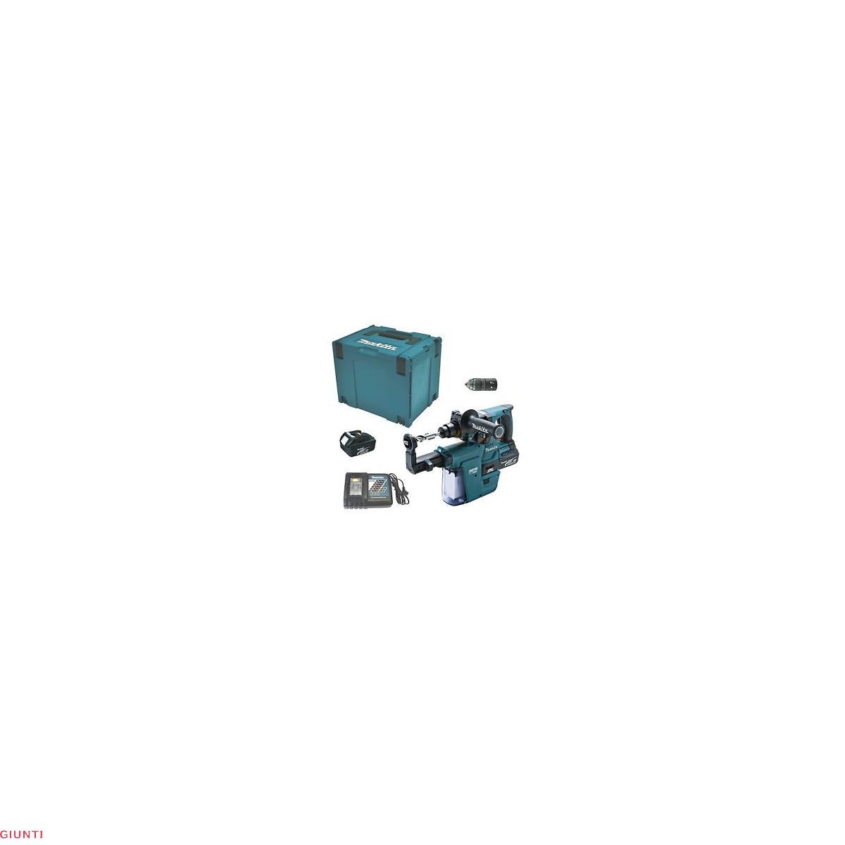 MAKITA DHR243RTJV TASSELLATORE SDS 18V 5AhX2 BL KIT ASPIRAZIONE