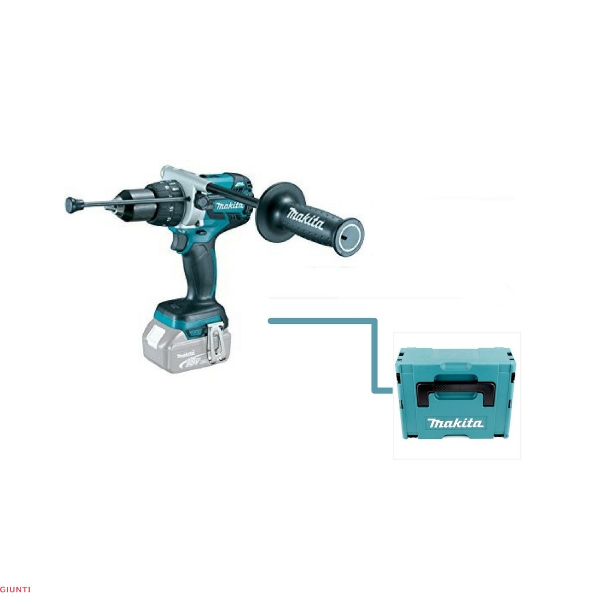 MAKITA DHP481ZJ TRAPANO AVVITATORE CON PERCUSSIONE 18V BL - Giunti  Elettromeccanica